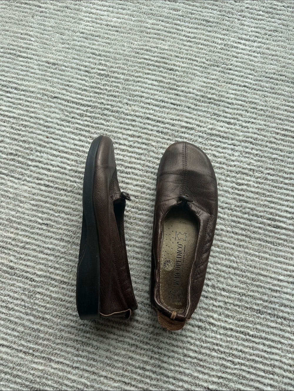 Arcopedico brown Leather Slip-On Comfort Shoes